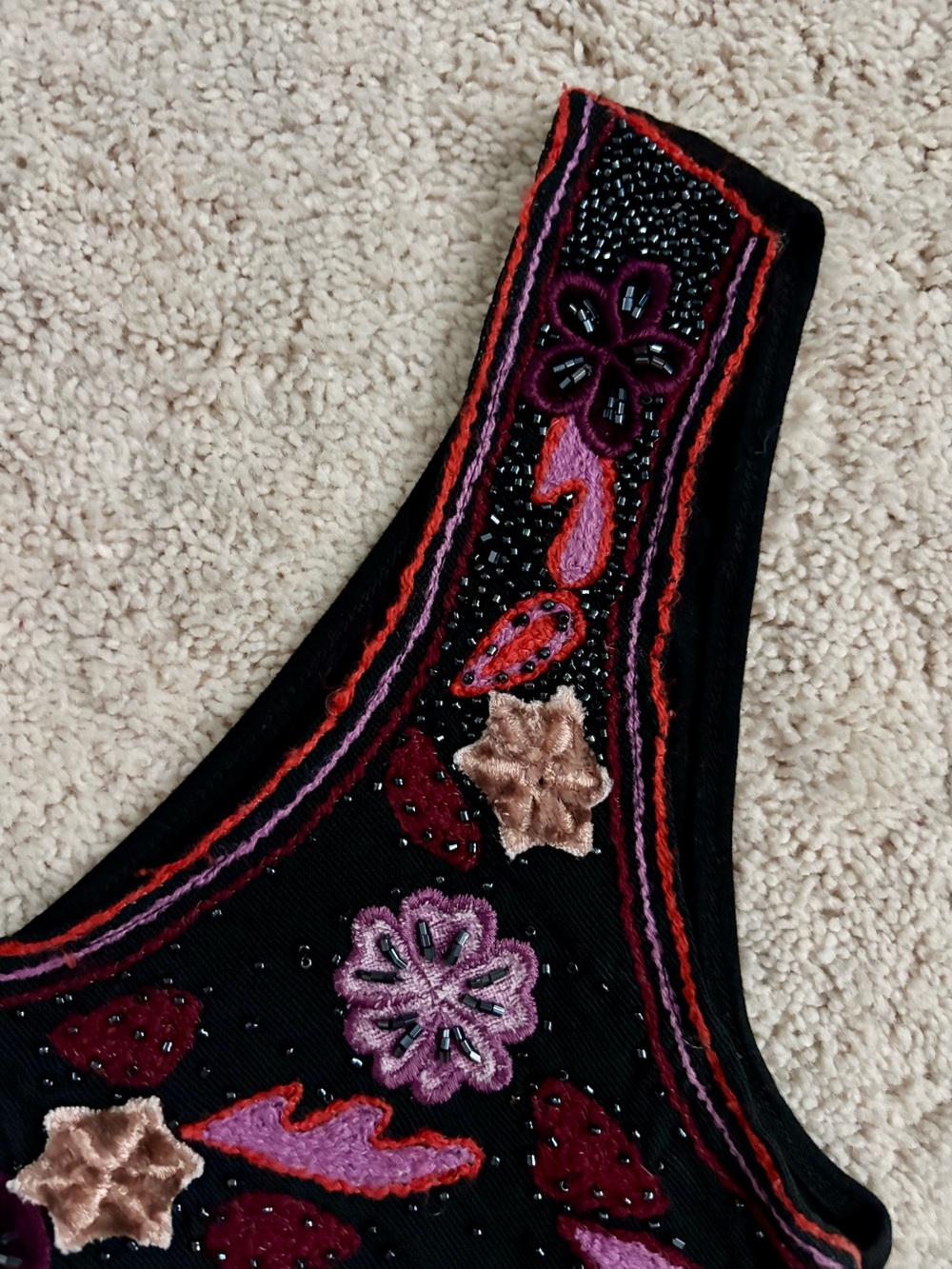 hazel Purple Embellished Layered Tank Top - Picture 4 of 7